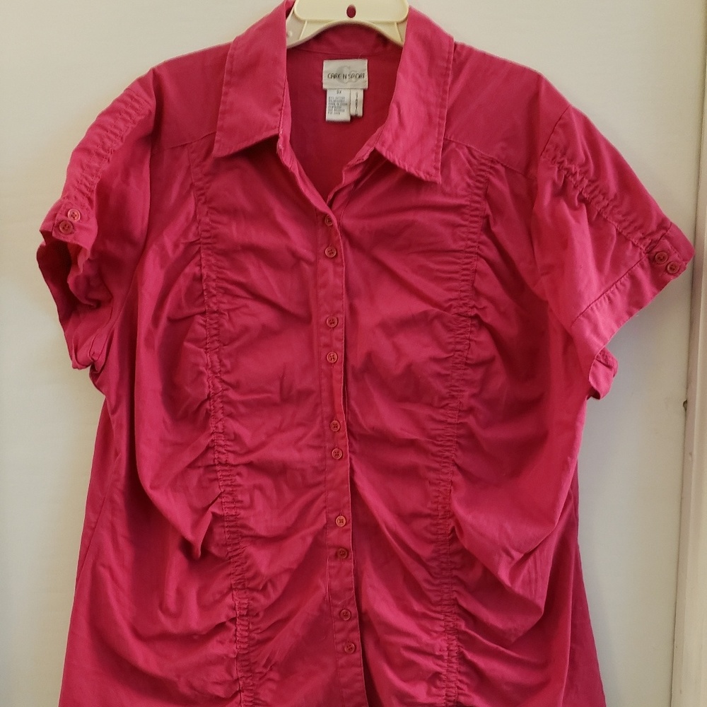 Pretty in pink blouse